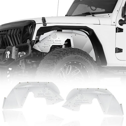 Aluminum Front & Rear Inner Fender Liners For 2007-2018 Jeep Wrangler JK - LandShaker4x4