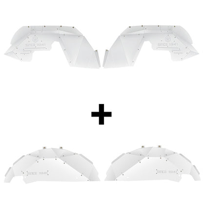 Aluminum Front & Rear Inner Fender Liners For 2007-2018 Jeep Wrangler JK - LandShaker4x4