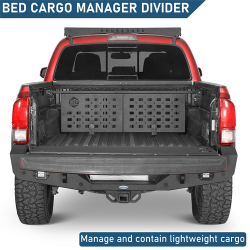 Bed Cargo Manager Divider For 2005-2023 Toyota Tacoma - Landshaker4x4
