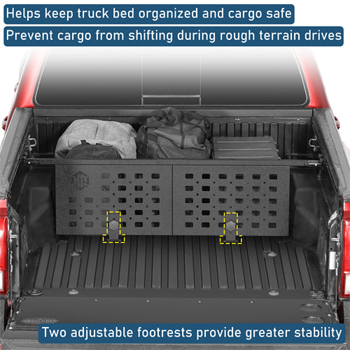 Bed Cargo Manager Divider For 2005-2023 Toyota Tacoma - Landshaker4x4
