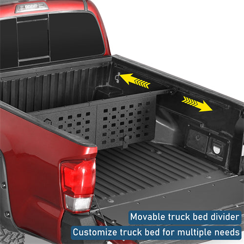 Bed Cargo Manager Divider For 2005-2023 Toyota Tacoma - Landshaker4x4