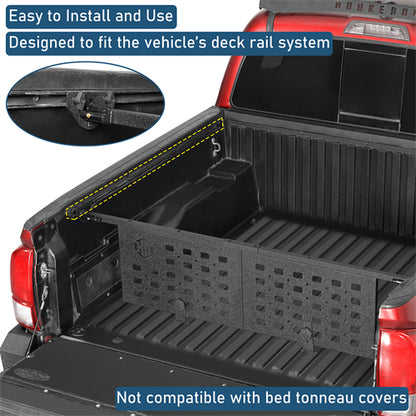 Bed Cargo Manager Divider For 2005-2023 Toyota Tacoma - Landshaker4x4
