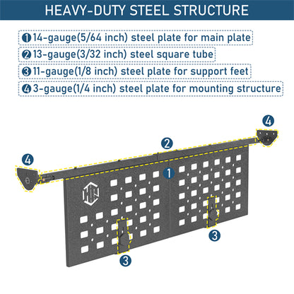 Bed Cargo Manager Divider For 2005-2023 Toyota Tacoma - Landshaker4x4