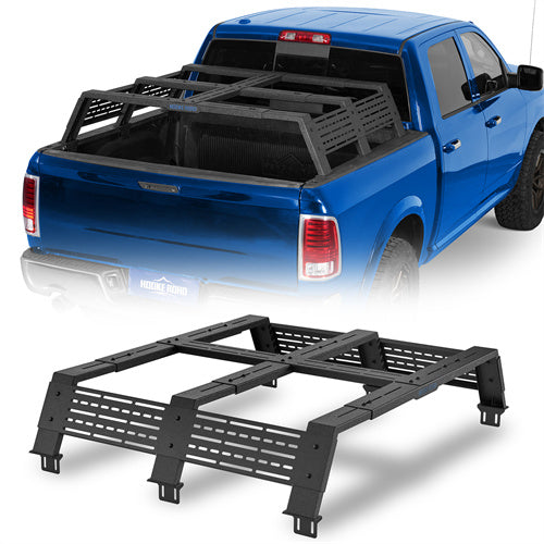 12.2" High Overland Bed Rack For 2007-2023 Toyota Tundra / 2005-2023 Tacoma(6' Bed) / 2009-2023 Ford F-150 & Raptor / 2009-2003 Ram 1500 - Landshaker4x4