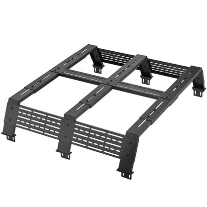 12.2" High Overland Bed Rack For 2007-2023 Toyota Tundra / 2005-2023 Tacoma(6' Bed) / 2009-2023 Ford F-150 & Raptor / 2009-2003 Ram 1500 - Landshaker4x4