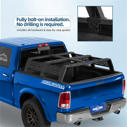 12.2" High Overland Bed Rack For 2007-2023 Toyota Tundra / 2005-2023 Tacoma(6' Bed) / 2009-2023 Ford F-150 & Raptor / 2009-2003 Ram 1500 - Landshaker4x4