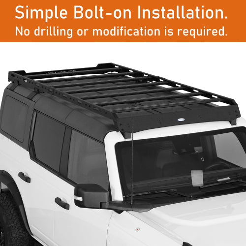 LandShaker Bronco Roof Rack for 2021-2023 Ford Bronco 4-Door Hardtop lsg8906s 9