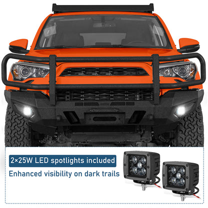 ExplorerX Front Bumper w/ Grille Guard For 2014-2024 Toyota 4Runner(Excluding Limited Models) - Landshaker4x4