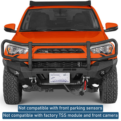 ExplorerX Front Bumper w/ Grille Guard For 2014-2024 Toyota 4Runner(Excluding Limited Models) - Landshaker4x4