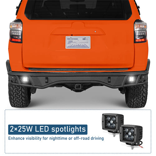 Tubular Rear Bumper For 2010-2024 Toyota 4Runner - Landshaker4x4