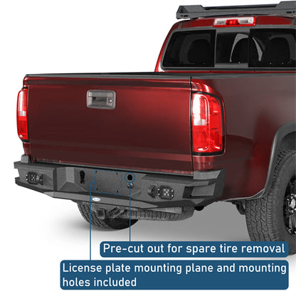 Aftermarket Rear Bumper For 2015-2022 Chevy Colorado GMC Canyon (Excluding ZR2 Models) - LandShaker