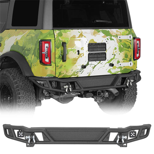 Tubular Rear Bumper For 2021-2025 Ford Bronco Excluding Raptor - Landshaker4x4