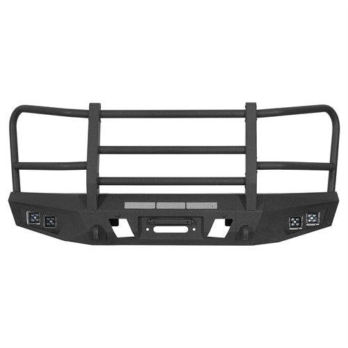 agnus Front Bumper w/ Grille Guard For 2015-2017 Ford F-150 (Excluding Raptor) - Landshaker4x4