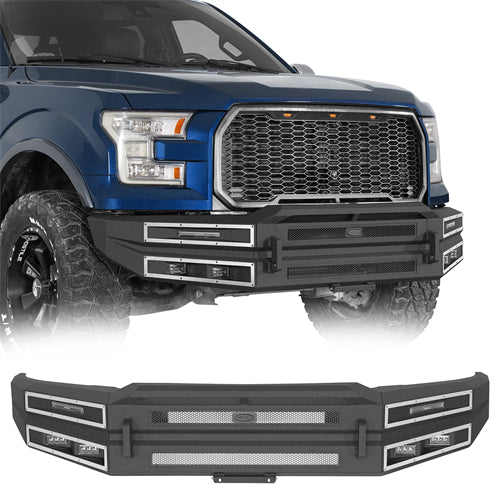 Immortal Front Bumper For 2015-2017 Ford F-150 (Excluding Raptor) - Landshaker4x4