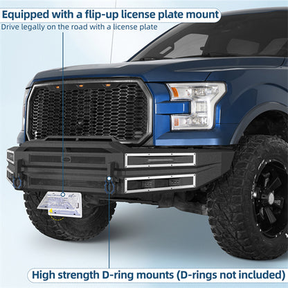 Immortal Front Bumper For 2015-2017 Ford F-150 (Excluding Raptor) - Landshaker4x4