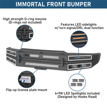 Immortal Front Bumper For 2015-2017 Ford F-150 (Excluding Raptor) - Landshaker4x4