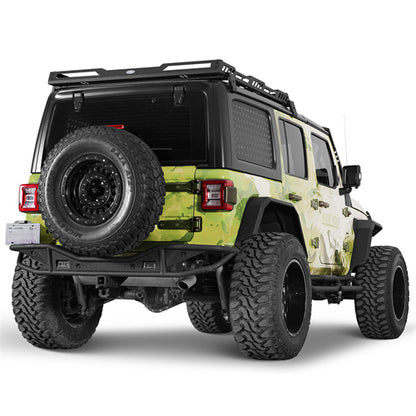Rock Crawler Rear Bumper For 2018-2026 Jeep Wrangler JL - Landshaker4x4