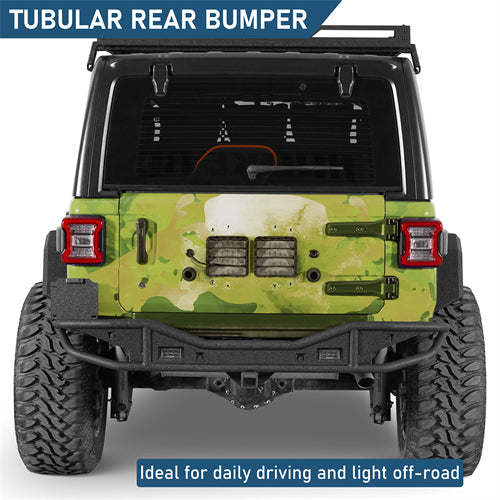 Rock Crawler Rear Bumper For 2018-2026 Jeep Wrangler JL - Landshaker4x4