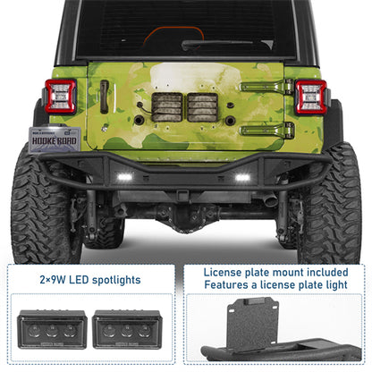 Rock Crawler Rear Bumper For 2018-2026 Jeep Wrangler JL - Landshaker4x4