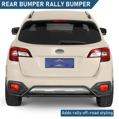 Rear Bumper Rally Tubular Bumper For 2015-2019 Subaru Outback - Landshaker4x4