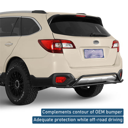 Rear Bumper Rally Tubular Bumper For 2015-2019 Subaru Outback - Landshaker4x4
