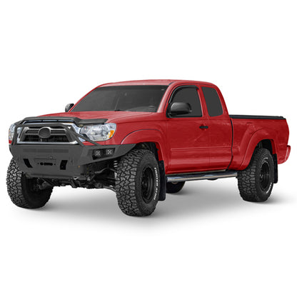 ExplorerX Front Bumper w/ LED Spot Lights For 2012-2015 Toyota Tacoma - Landshaker4x4