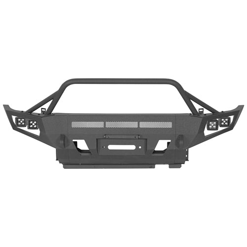 ExplorerX Front Bumper w/ LED Spot Lights For 2012-2015 Toyota Tacoma - Landshaker4x4