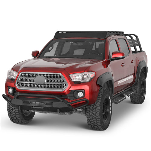 Blink Stubby Front Bumper w/ Side Tube Guard For 2016-2023 Toyota Tacoma - Landshaker4x4