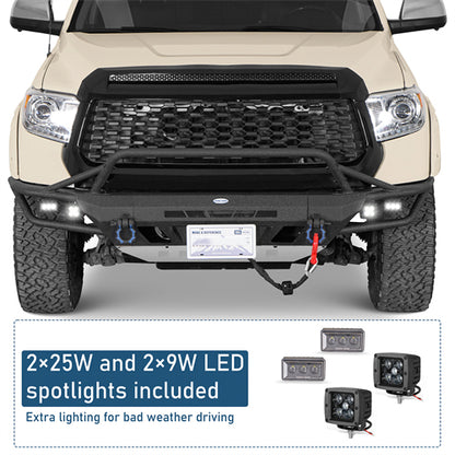 ExplorerX Tube Front Bumper For 2014-2021 Toyota Tundra - Landshaker4x4