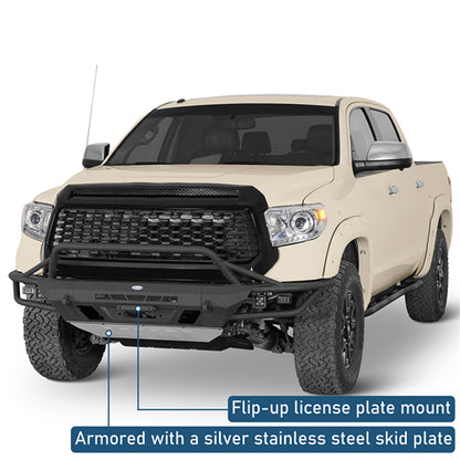 ExplorerX Tube Front Bumper For 2014-2021 Toyota Tundra - Landshaker4x4
