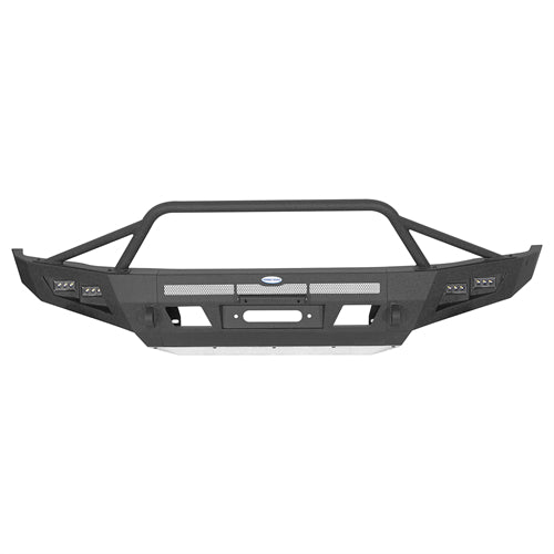 ExplorerX Front Bumper w/ LED Spot Lights For 2014-2021 Toyota Tundra - Landshaker4x4