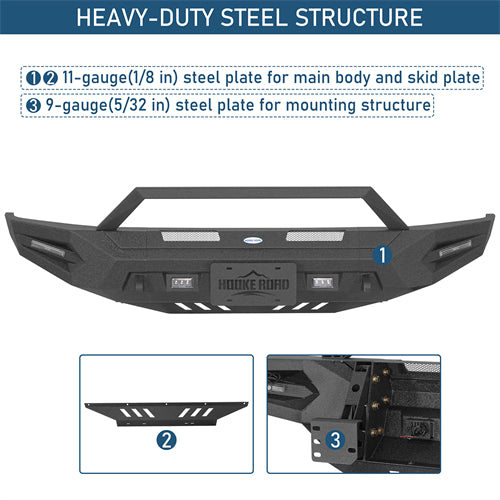 Guardian Ⅰ Front Bumper For 2014-2021 Toyota Tundra - Landshaker4x4