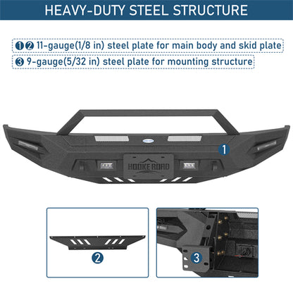 Guardian Ⅰ Front Bumper For 2014-2021 Toyota Tundra - Landshaker4x4
