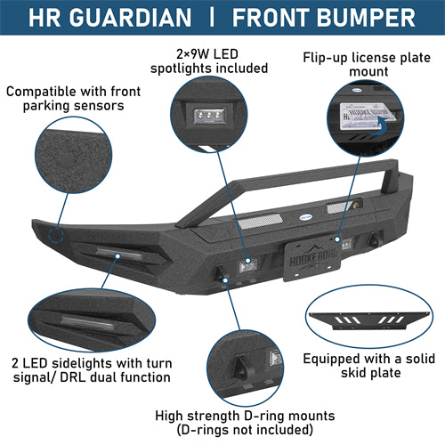 Guardian Ⅰ Front Bumper For 2014-2021 Toyota Tundra - Landshaker4x4