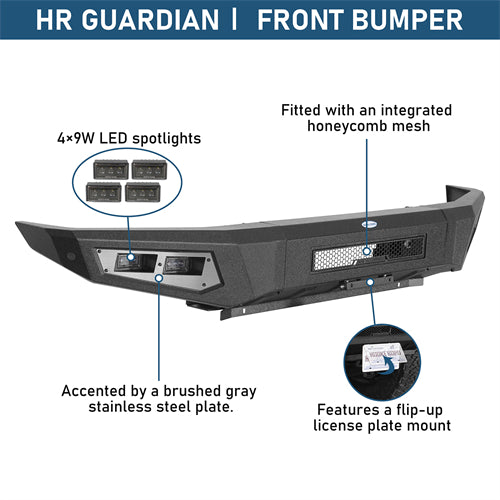 Guardian Ⅰ Front Bumper For 2014-2021 Toyota Tundra - Landshaker4x4