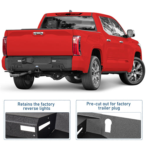 Guardian Ⅱ Rear Bumper For 2022-2026 Toyota Tundra - Landshaker4x4