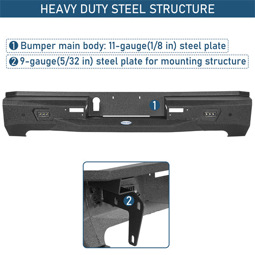 Guardian Ⅰ Rear Bumper For 2022-2026 Toyota Tundra - Landshaker4x4