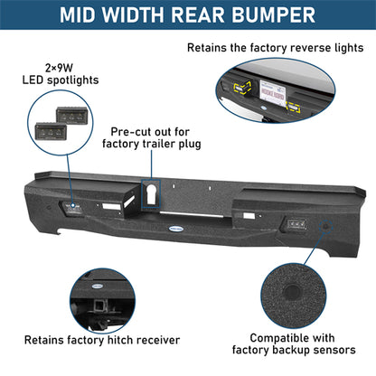 Guardian Ⅰ Rear Bumper For 2022-2026 Toyota Tundra - Landshaker4x4