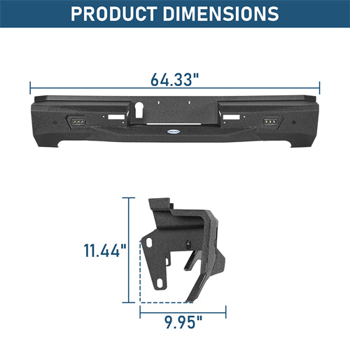 Guardian Ⅰ Rear Bumper For 2022-2026 Toyota Tundra - Landshaker4x4