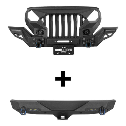 Jeep JL Mad Max Front Bumper & Rear Bumper Combo(18-25 Jeep Wrangler JL)-LandShaker