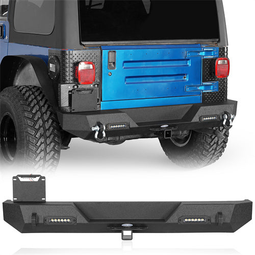 Stubby Front Bumper & Different Trail Rear Bumper Combo(97-06 Jeep Wrangler TJ YJ)-LandShaker