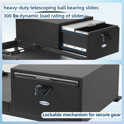 Cargo Drawer & Fridge Slide Mount System For 2015-2025 Jeep Wrangler JK & JL 4-Door & 2021-2025 Ford Bronco 4-Door - Landshaker4x4