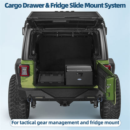 Cargo Drawer & Fridge Slide Mount System For 2015-2025 Jeep Wrangler JK & JL 4-Door & 2021-2025 Ford Bronco 4-Door - Landshaker4x4