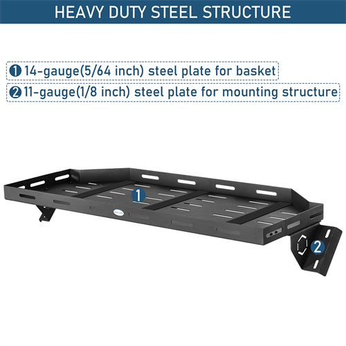 Trunk Upper Basket Cargo Rack For 2021-2026 Ford Bronco 4-Door Hardtop - Landshaker4x4