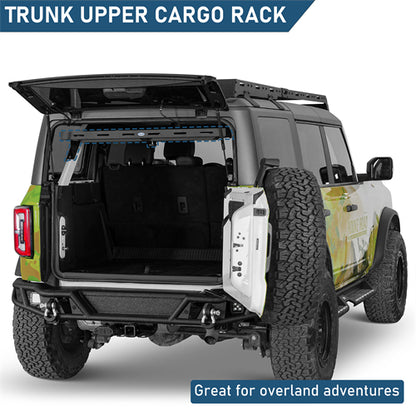Trunk Upper Basket Cargo Rack For 2021-2026 Ford Bronco 4-Door Hardtop - Landshaker4x4