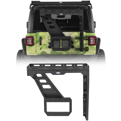 Tailgate Basket Rear Cargo Rack System For 2018-2025 Jeep Wrangler JL - Landshaker4x4