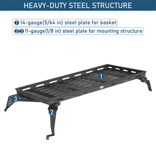 Lightweight Steel Basket Cargo Rack For 2015-2019 Subaru Outback - Landshaker4x4