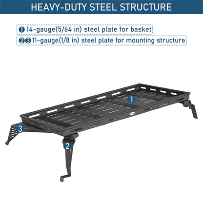 Lightweight Steel Basket Cargo Rack For 2015-2019 Subaru Outback - Landshaker4x4
