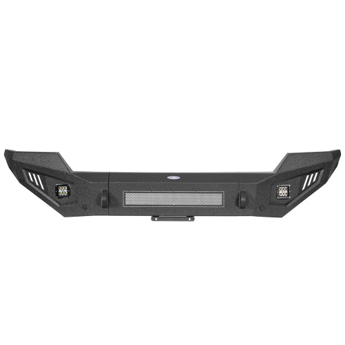 LandShaker Chevy Silverado Full Width Front Bumper w/ LED Spotlights for 2016-2018 Chevy Silverado 1500 lsg9029 5