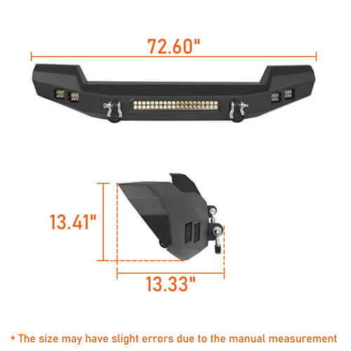 Climber Front Bumper & Different Trail Rear Bumper Combo Kit for 2007-2018 Jeep Wrangler JK JKU - LandShaker 4x4  LSG.2052+LSG.2030 13